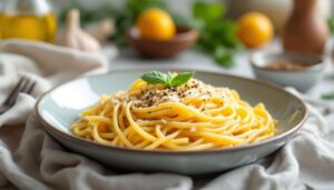 Pyszny obiad w środę: makaron w kremowo-jajecznym sosie, który robi się praktycznie sam