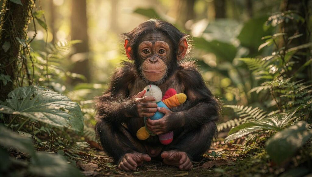 Wirusowy szympans Punch i jego pluszak: czego mogą się od niego nauczyć rodzice