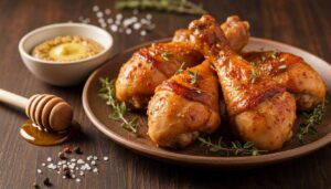 Nacieram nimi udka i piekę. Dzięki temu mają chrupiącą, złotą skórkę, a mięso pozostaje soczyste i miękkie