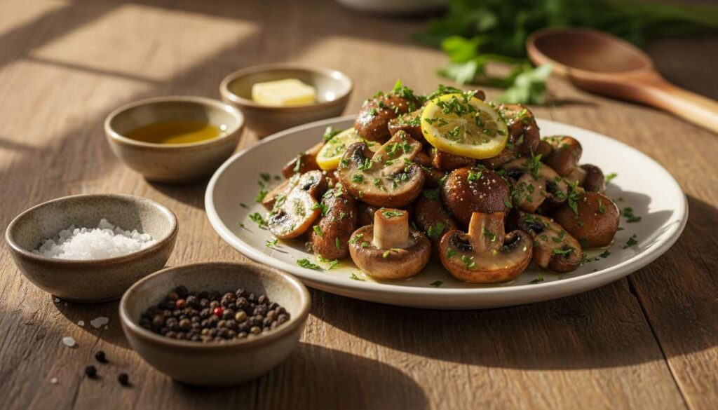 Dolej odrobinę tego do pieczarek, a nie ściemnieją na patelni. Będą przepyszne!